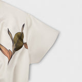 Satinasto Wickel-Kleid