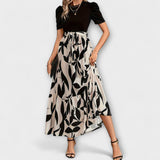 Luna - Ljetna haljina s cvjetnim uzorkom i okruglim izrezom