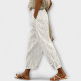 Zoey - Hlače s uzorkom vinove loze