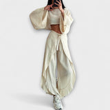 Joanna - Dvodelni set od pamuka i lana bez repa