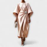 Aurora Luxe Shimmer Satin Duga Haljina