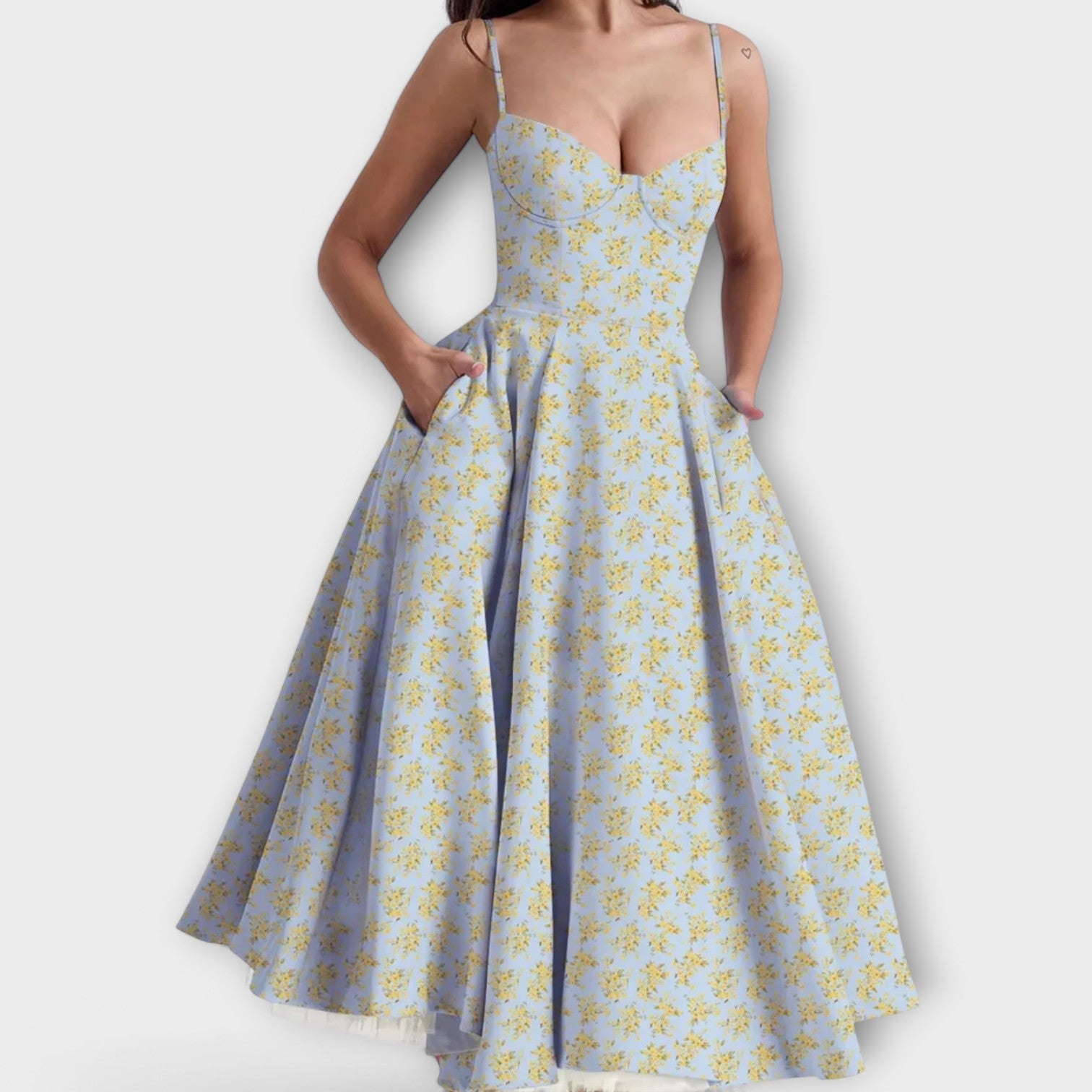 Mélie – Lagan ljetni haljina s korzet detaljem