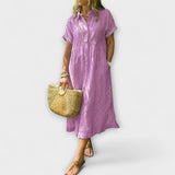 Anorea - Prugasta haljina