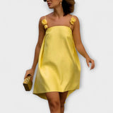 Jordan - Elegantna mini haljina s cvjetnim uzorkom i naramenicama