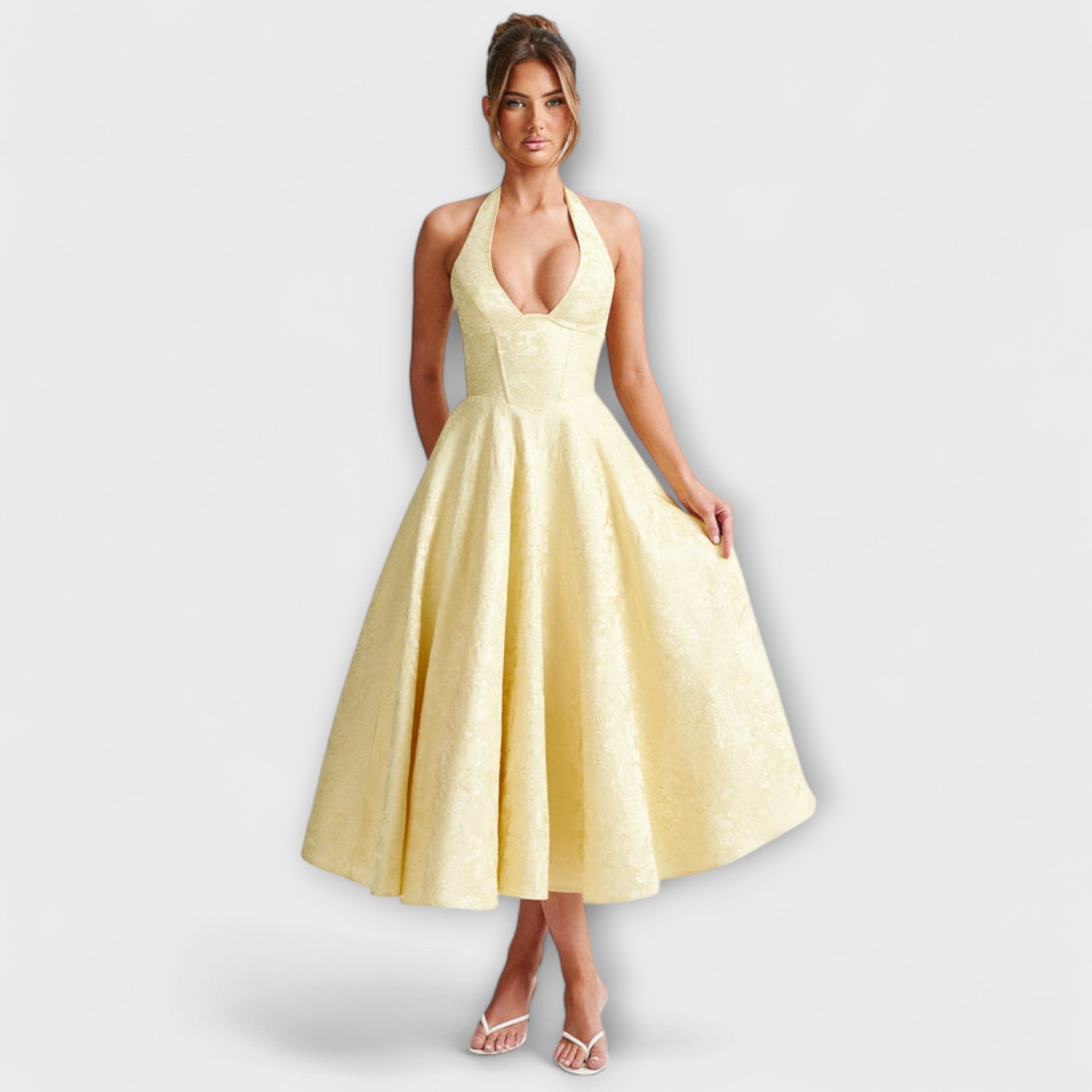 Catalina - Romantična Midi Haljina