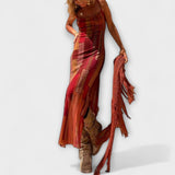 Naknada - Jedinstvena midi haljina s cowl-izrezom