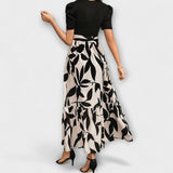 Luna - Ljetna haljina s cvjetnim uzorkom i okruglim izrezom