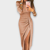 Aurora - Elegantna Haljina s Otvorenim Ramena