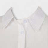 Indie - Bijela košulja haljina s dugim rukavima