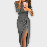 Aurora - Elegantna Haljina s Otvorenim Ramena