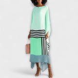 Elenora - Geometrijski kaftan s otvorenim krojem