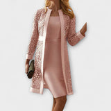 Runa - Elegantna Dvodijelna Čipkasta Haljina