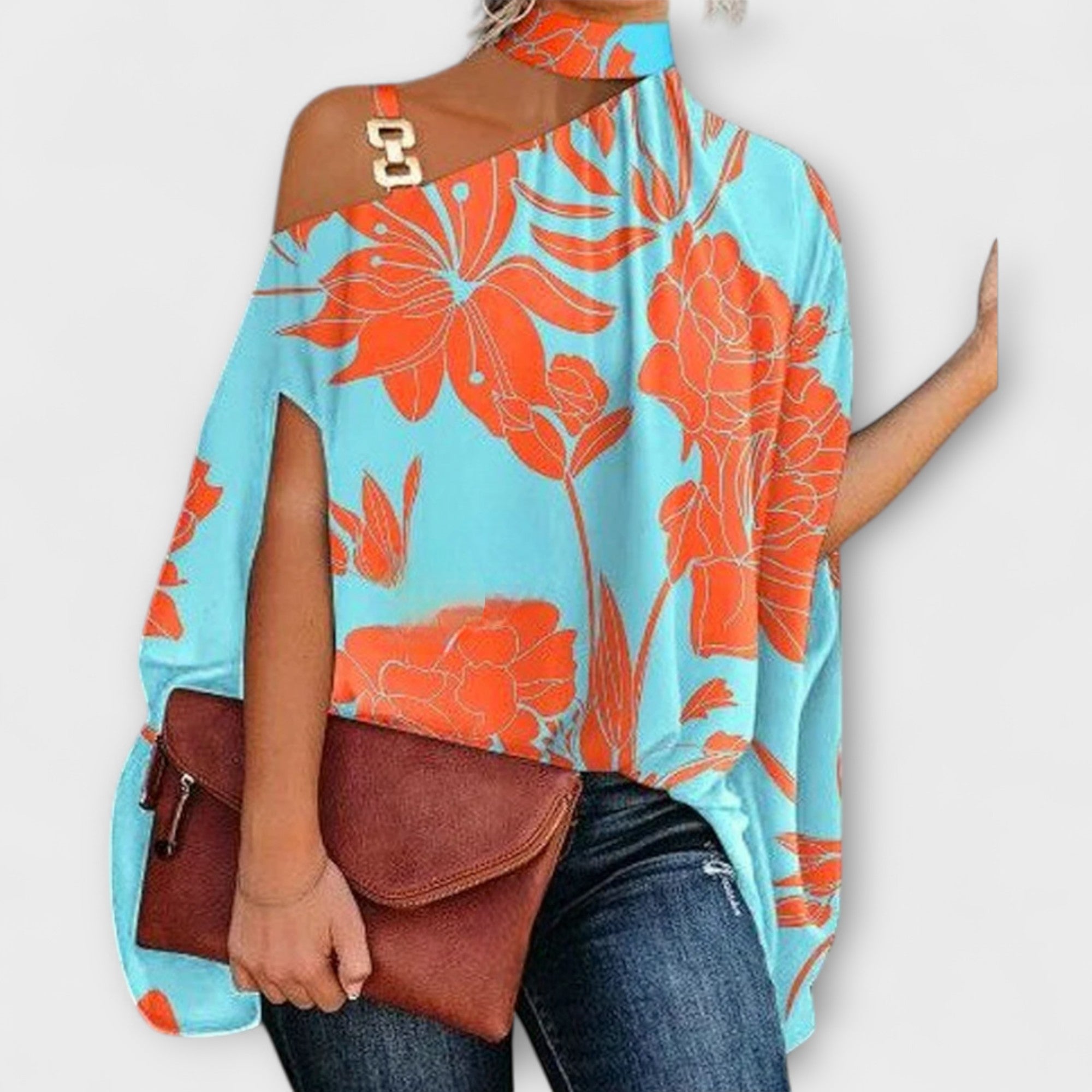 Bluzon bez naramenica za dame