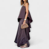 Ruby - Elegantni bezrukavni bandeau-top i suknja