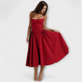 Rosalie - Uređena bezrukavna korzet haljina