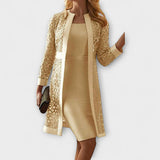 Runa - Elegantna Dvodijelna Čipkasta Haljina