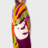 Aurora - Ležerna haljina s raznobojnim uzorkom lišća