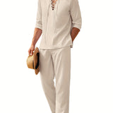 Bijeli set od tkanine za muškarce