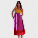 Kombinacija boja haljina s naramenicama