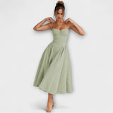 Rosalie - Uređena bezrukavna korzet haljina