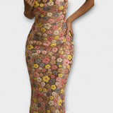 Aoakley - Maxi haljina s cvjetnim šljokicama u stilu 80-ih