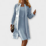 Runa - Elegantna Dvodijelna Čipkasta Haljina