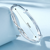 Pletena srebrna narukvica