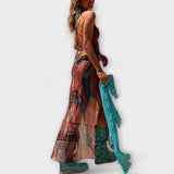 Naknada - Jedinstvena midi haljina s cowl-izrezom