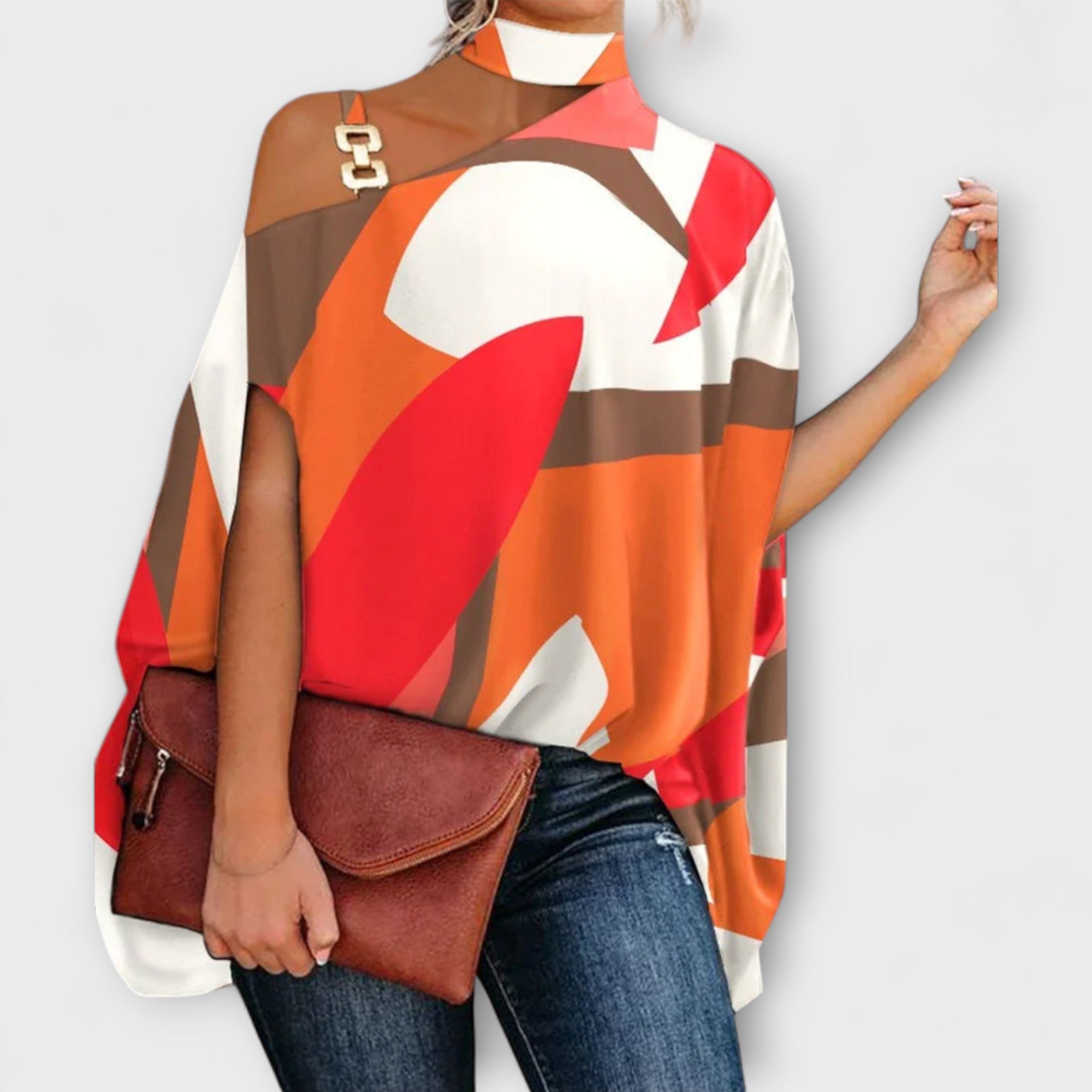 Bluzon bez naramenica za dame