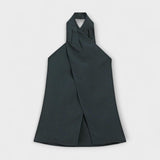 Aurora - Plavi Halter Neck Top s Izrezom na Leđima