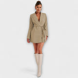 Sako haljina s V-izrezom