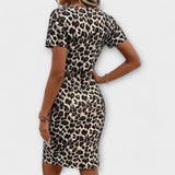 Stylish haljina s uzorkom leoparda