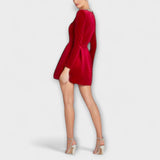 Wren - Mini haljina od baršuna s ukrasima od dragulja