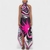 Everly - Set od topa s halter izrezom i asimetrične midi suknje