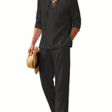 Bijeli set od tkanine za muškarce