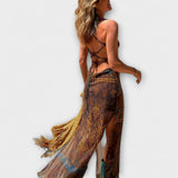 Naknada - Jedinstvena midi haljina s cowl-izrezom