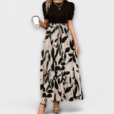 Luna - Ljetna haljina s cvjetnim uzorkom i okruglim izrezom