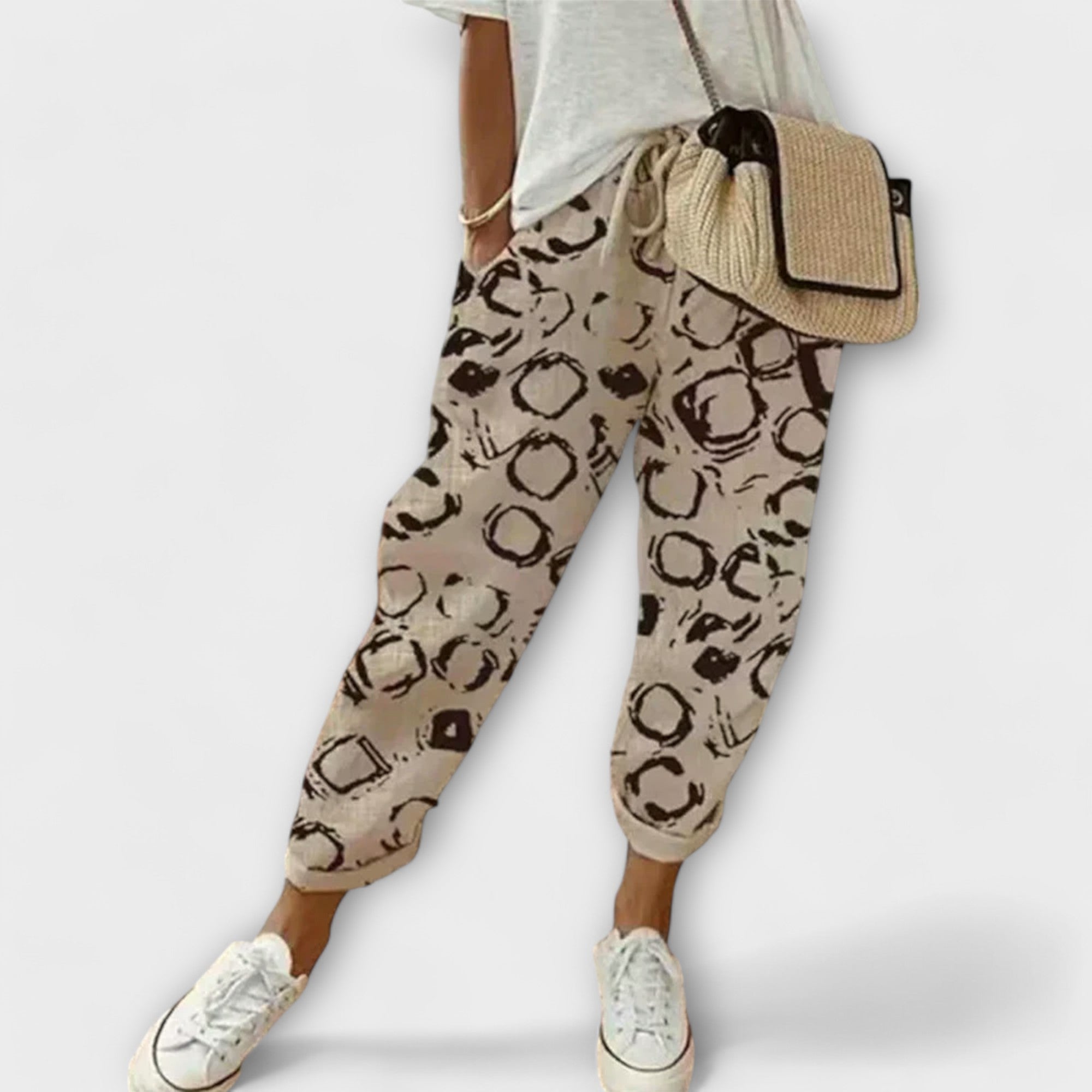 Burga - Ugodne hlače od pamuka i lana