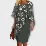 Aurora - Cvjetna Chiffon Haljina za Dame