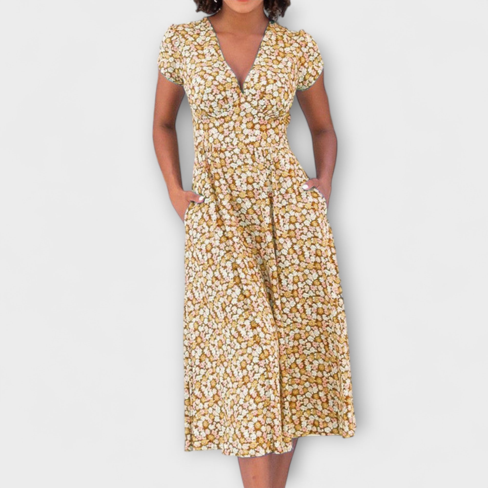 Fienna - Midi haljina s gumbima