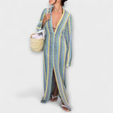 Elina – Maksikabast s V-izrezom i odmorom