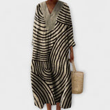 Abigail - Stilski Geometrijski Haljina