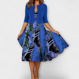 Ženska Midi Haljina s Blazerom