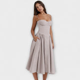 Rosalie - Uređena bezrukavna korzet haljina