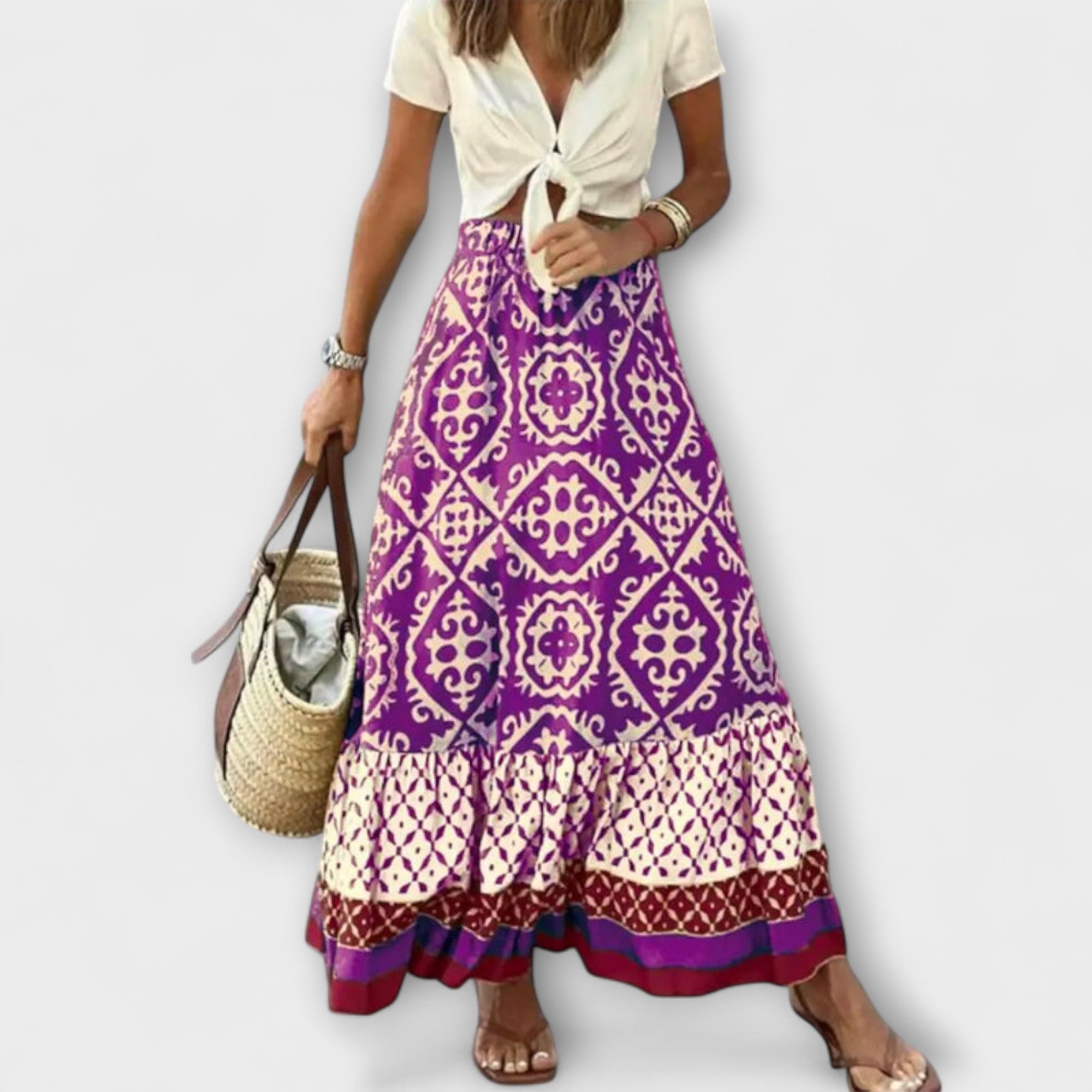 Dagmar - Ženski visoki ljetni suknja