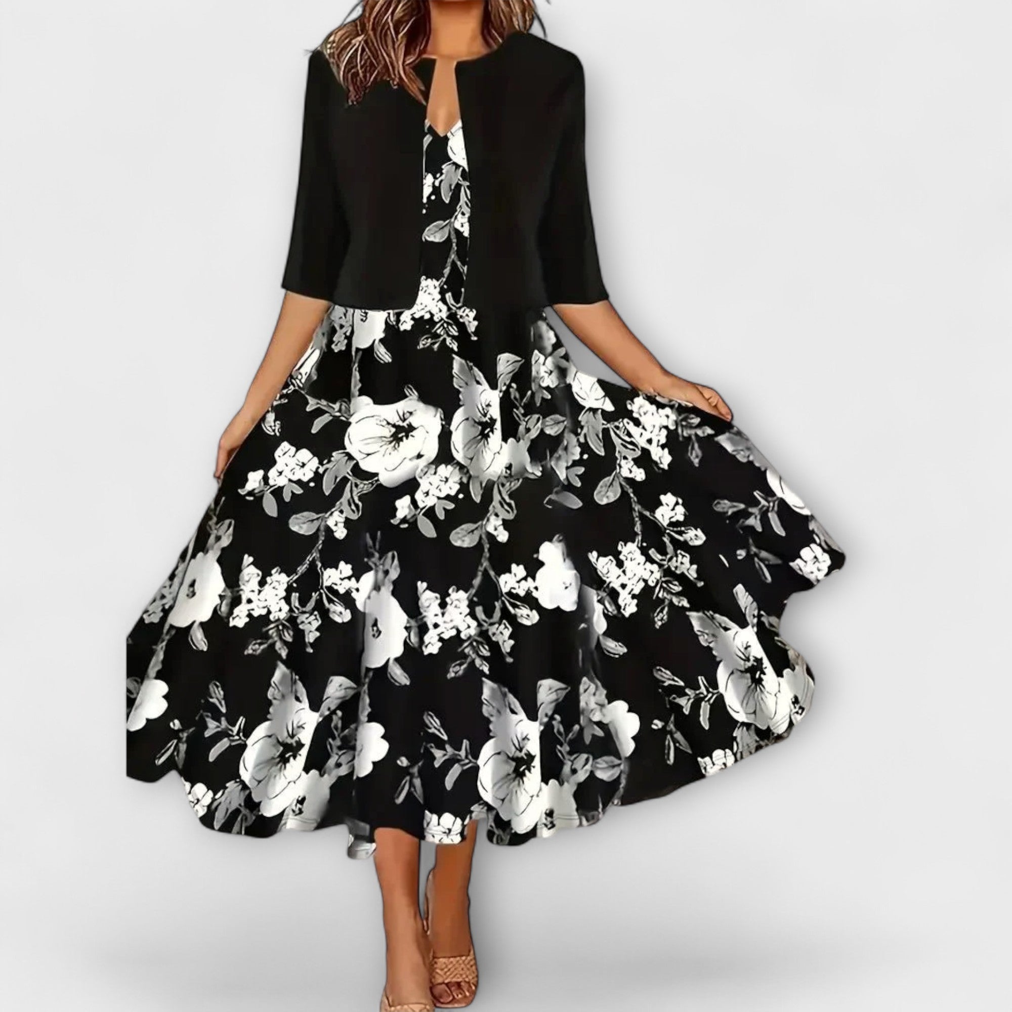 Ženska Midi Haljina s Blazerom