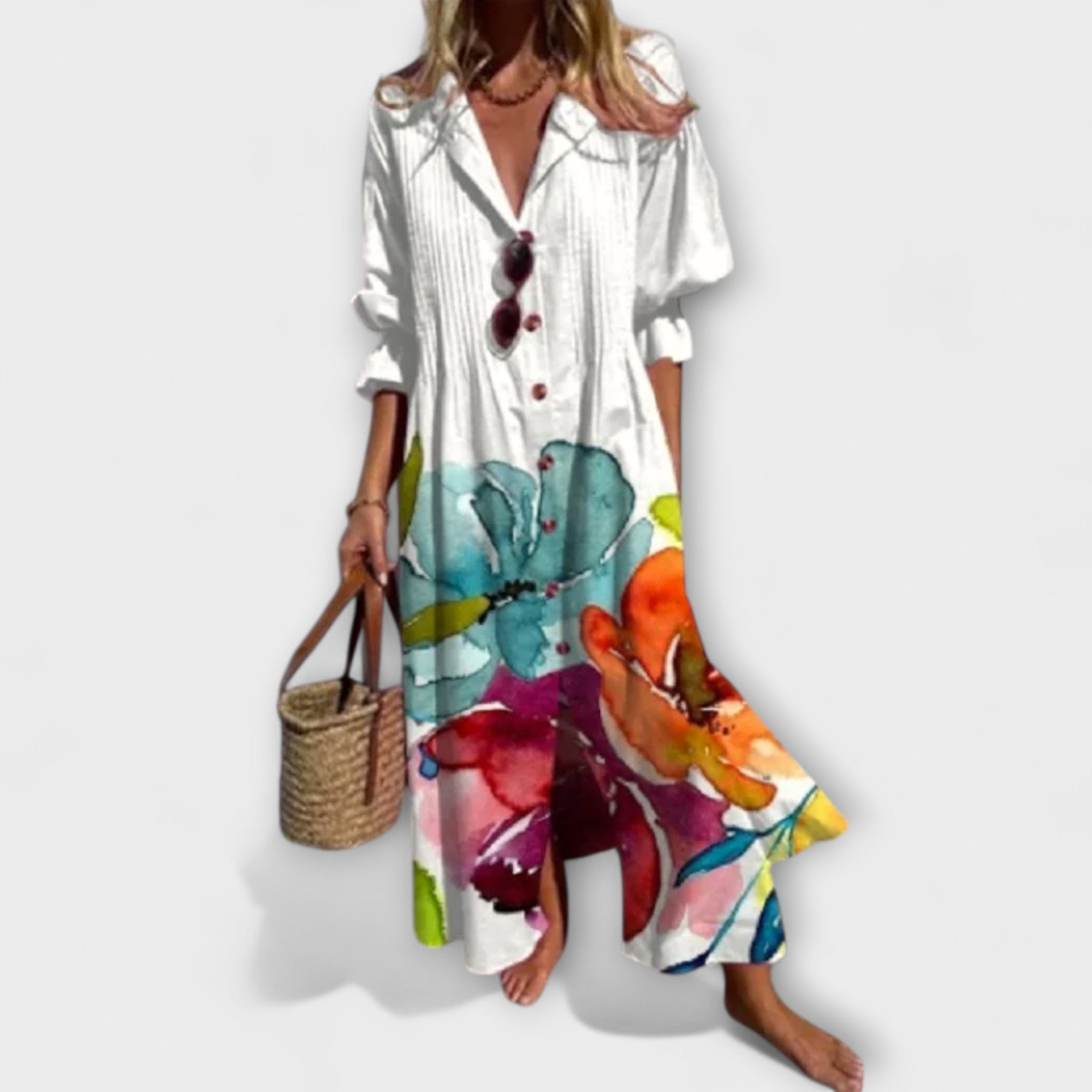 Lila - Zanosna Max haljina s pokrivačem za trbuh