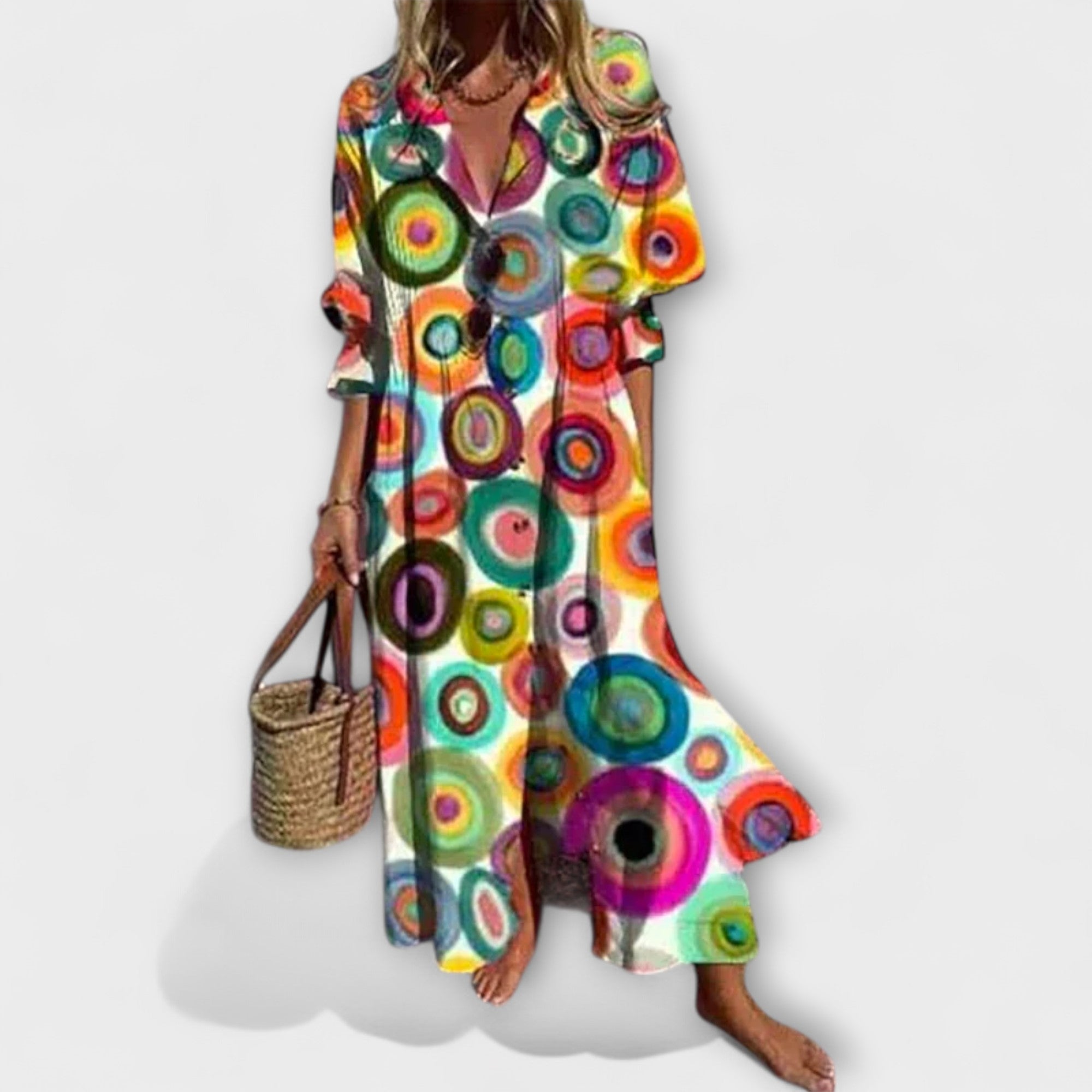 Lila - Zanosna Max haljina s pokrivačem za trbuh