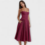 Rosalie - Uređena bezrukavna korzet haljina