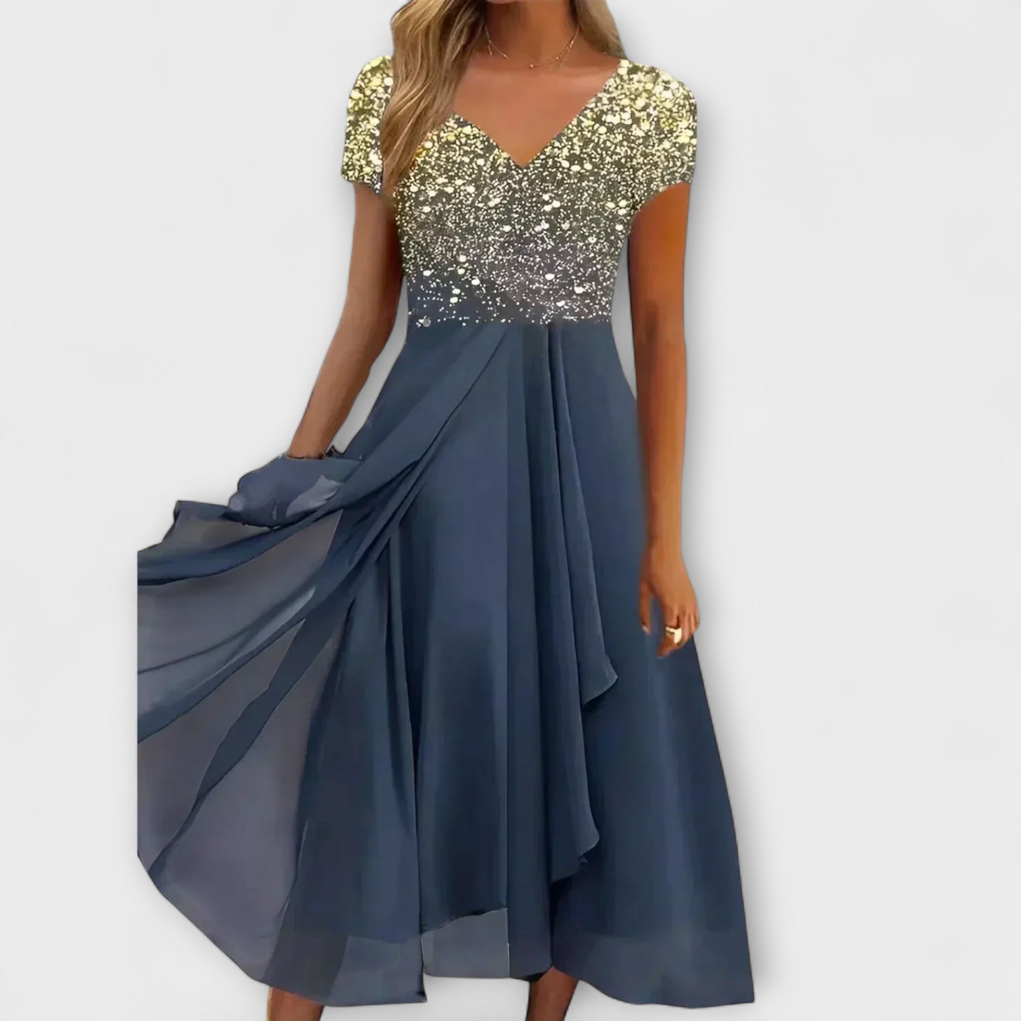 Aura - Ženska Chiffon Haljina za Party